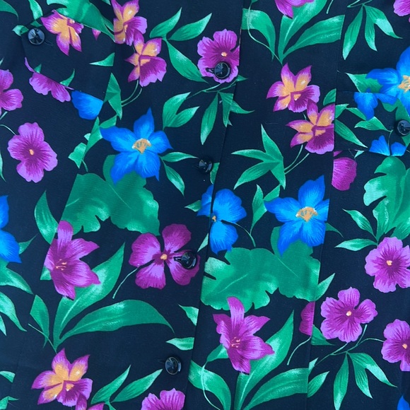 🌺 VIRGO Halter Style Button-Up Tropical Floral Sleeveless Summer Maxi Dress 🌺 - Picture 13 of 16